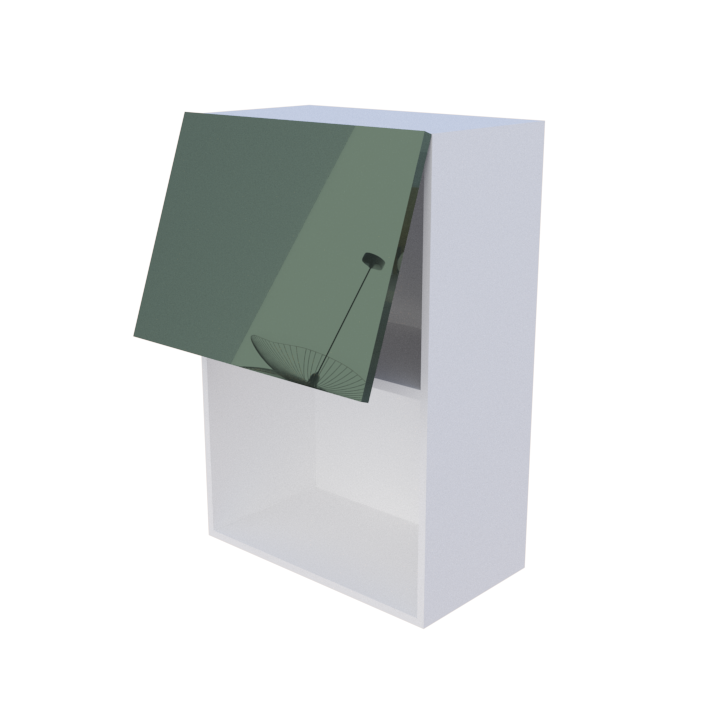 Meuble haut abattant 1 porte micro onde - Larg. 60cm - Haut. 90cm