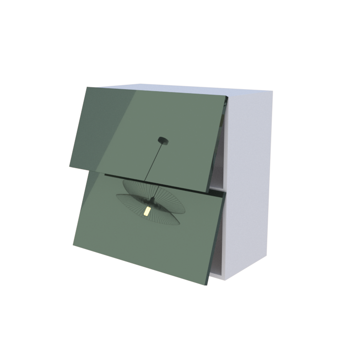 Meuble haut abattant 2 portes - Larg. 70cm - Haut. 70cm