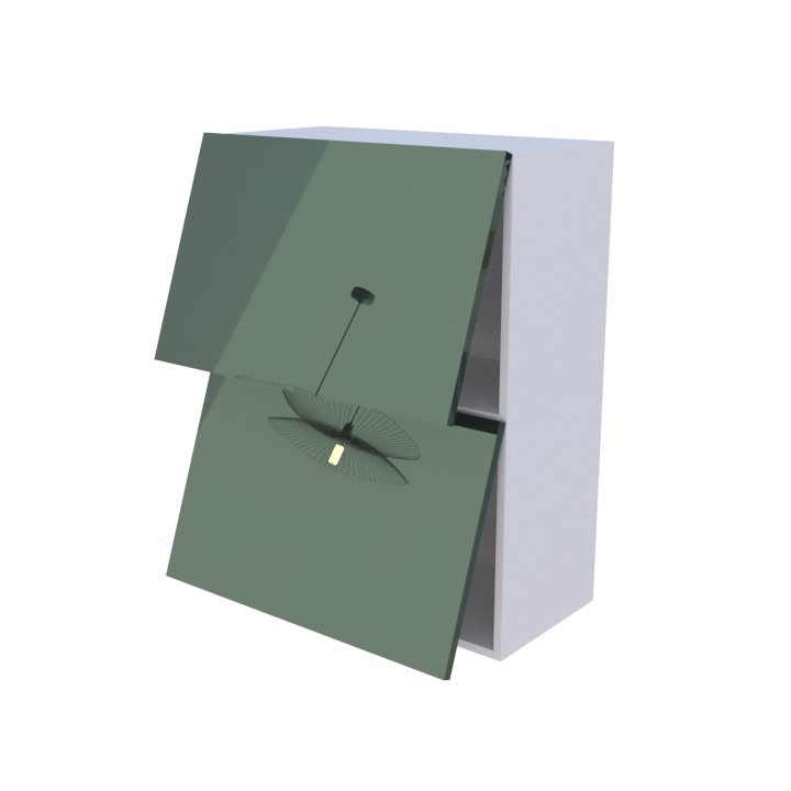 Meuble haut abattant 2 portes - Larg. 70cm - Haut. 90cm