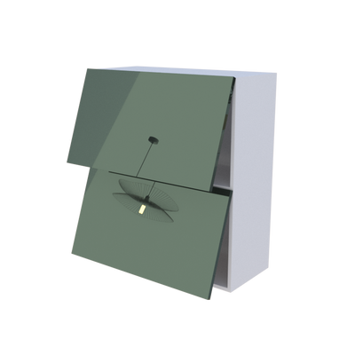 Meuble haut abattant 2 portes - Larg. 80cm - Haut. 90cm