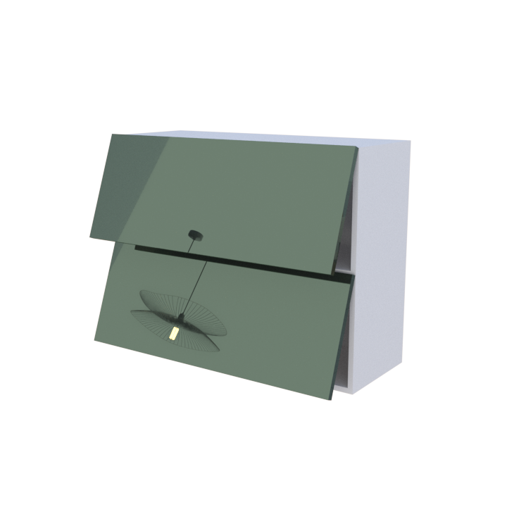 Meuble haut abattant 2 portes - Larg. 90cm - Haut. 70cm