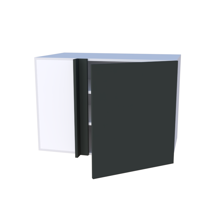 Meuble haut d'angle gauche 1 porte - hauteur 70cm