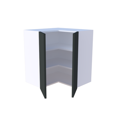 Meuble haut d'angle 2 portes - 70cm
