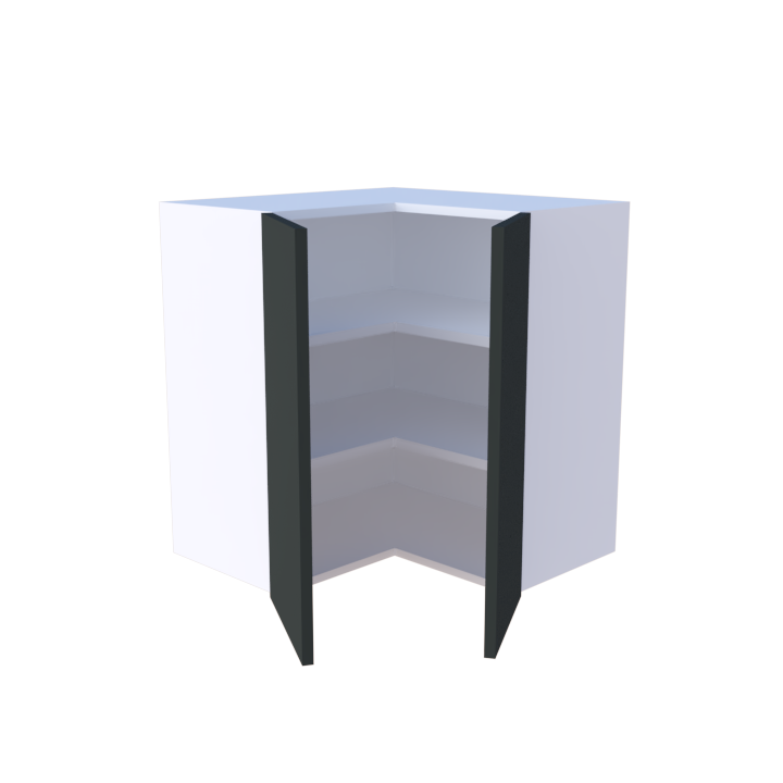 Meuble haut d'angle 2 portes - 70cm