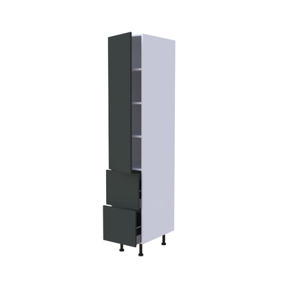 Colonne 1 porte + 2 casseroliers - Larg. 40cm - Haut. 215cm (pieds inclus)