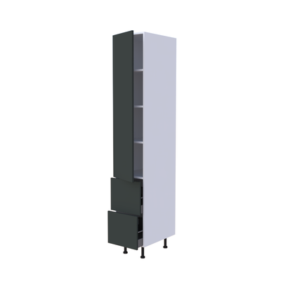 Colonne 1 porte + 2 casseroliers - Larg. 40cm - Haut. 235cm (pieds inclus)