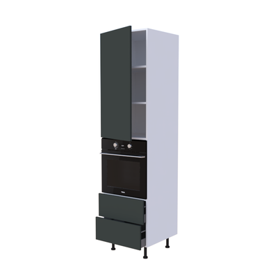 Colonne Four + 2 casseroliers + 1 porte battante - Larg. 60cm - Haut. 235cm (pieds inclus)