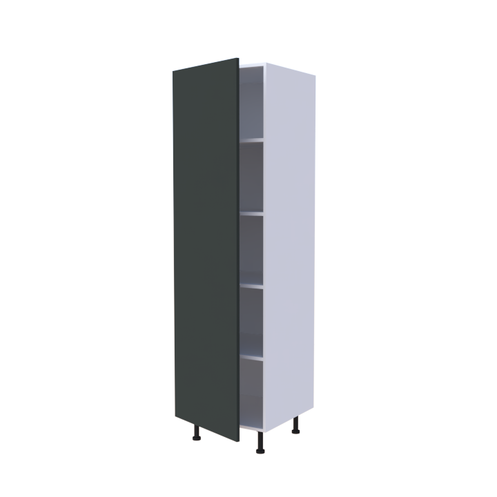 Colonne 1 porte étagères intérieures - Larg. 60cm - Haut. 215cm (pieds inclus)