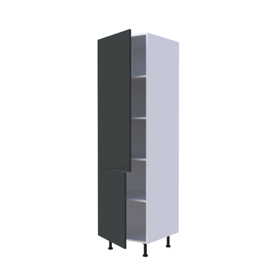 Colonne 2 portes étagères intérieures - Larg. 60cm - Haut. 215cm (pieds inclus)