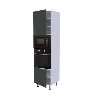 Colonne Four et micro onde + 2 portes - Larg. 60cm - Haut. 235cm (pieds inclus)