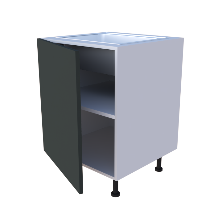 Meuble bas evier 1 porte - larg. 60cm - Haut. 85cm (pieds inclus)