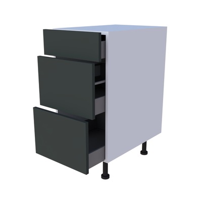 Meuble bas 3 casseroliers - larg. 40cm - Haut. 85cm (pieds inclus)
