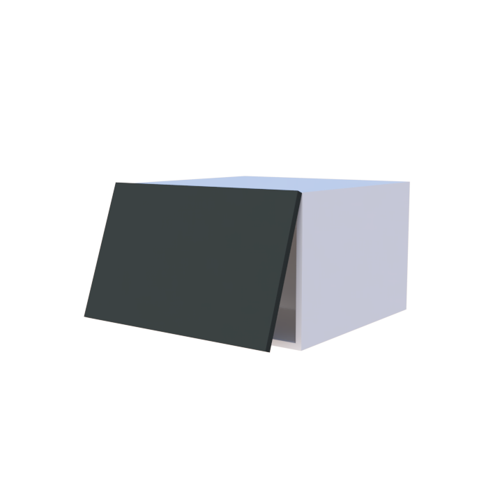 Meuble haut abattant 1 porte grande profondeur - Larg. 60cm - Haut. 38cm