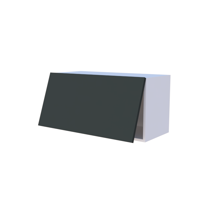 Meuble haut abattant 1 porte - Larg. 80cm - Haut. 40cm