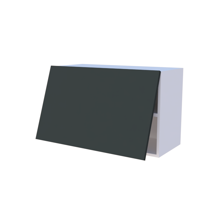 Meuble haut abattant 1 porte - Larg. 80cm - Haut. 50cm