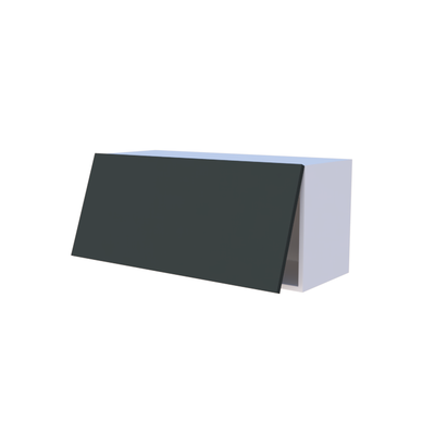Meuble haut abattant 1 porte - Larg. 90cm - Haut. 40cm