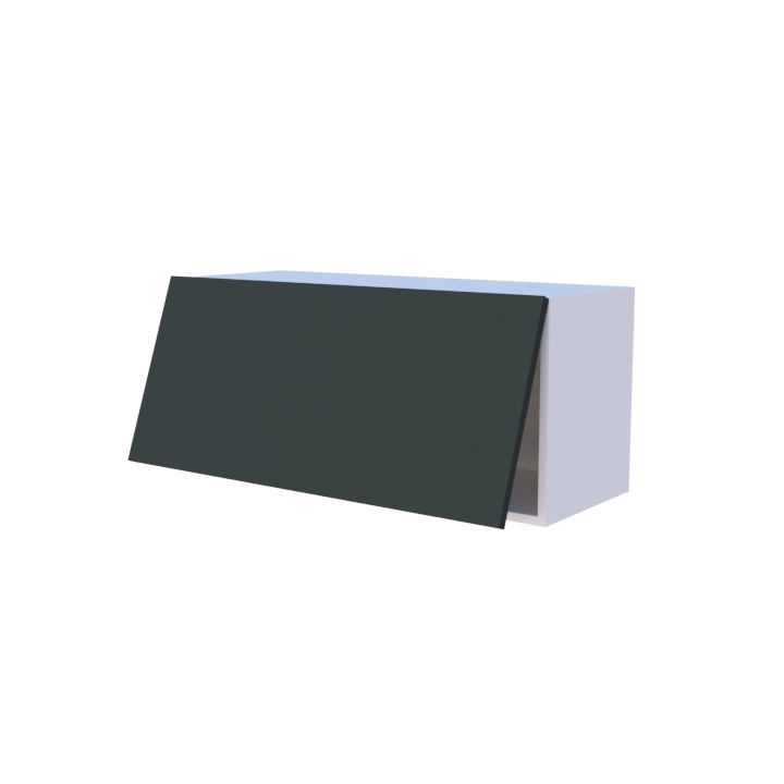 Meuble haut abattant 1 porte - Larg. 90cm - Haut. 40cm