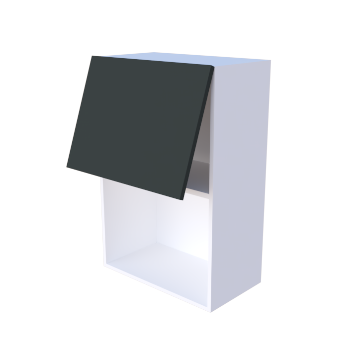 Meuble haut abattant 1 porte micro onde - Larg. 60cm - Haut. 90cm
