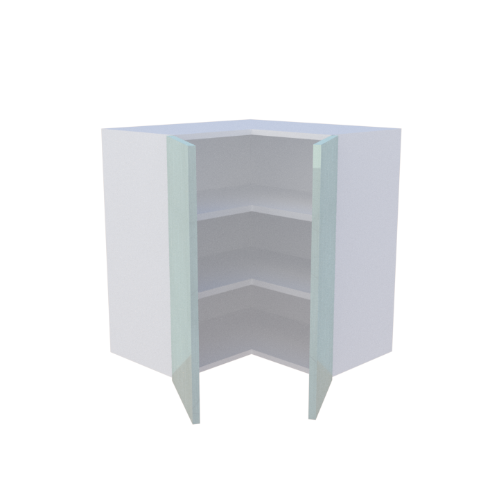 Meuble haut d'angle 2 portes - 70cm