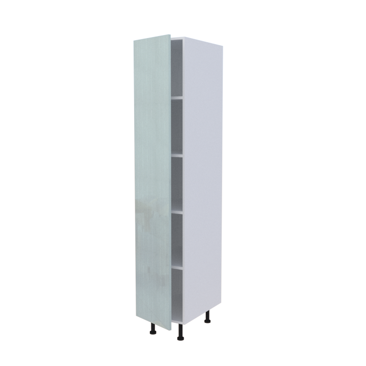 Colonne 1 porte étagères intérieures - Larg. 40cm - Haut. 215cm (pieds inclus)