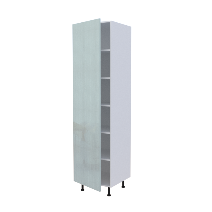 Colonne 1 porte étagères intérieures - Larg. 60cm - Haut. 235cm (pieds inclus)