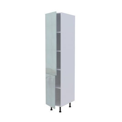 Colonne 2 portes étagères intérieures - Larg. 40cm - Haut. 215cm (pieds inclus)