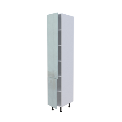 Colonne 2 portes étagères intérieures - Larg. 40cm - Haut. 235cm (pieds inclus)