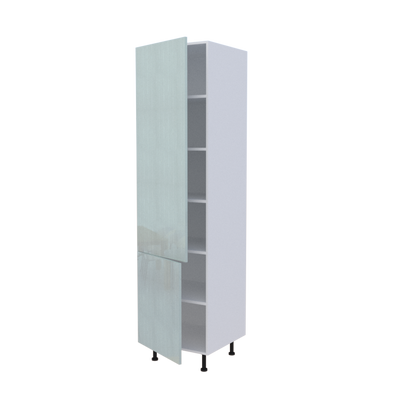 Colonne 2 portes étagères intérieures - Larg. 60cm - Haut. 235cm (pieds inclus)