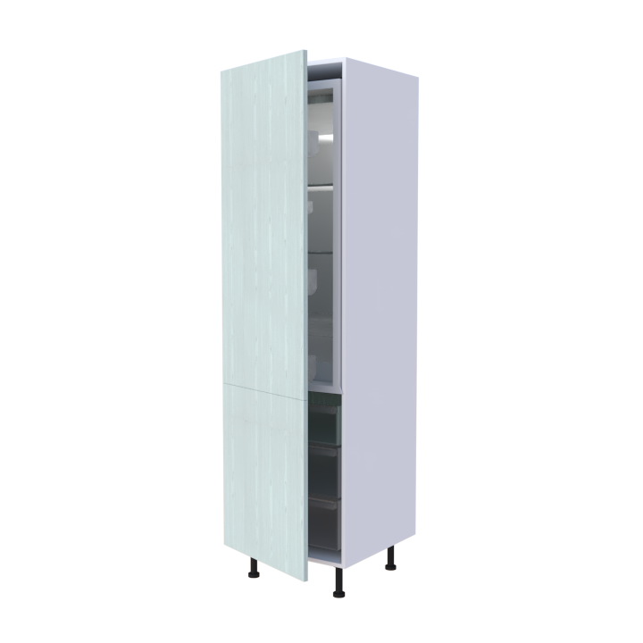 Colonne réfrigérateur 2 portes - Larg. 60cm - Haut. 215cm (pieds inclus)
