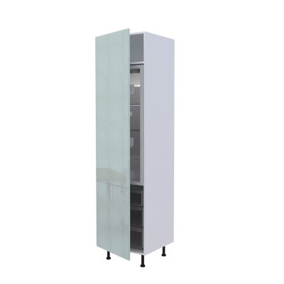 Colonne réfrigérateur 2 portes - Larg. 60cm - Haut. 235cm (pieds inclus)