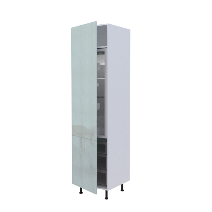 Colonne réfrigérateur 2 portes - Larg. 60cm - Haut. 235cm (pieds inclus)