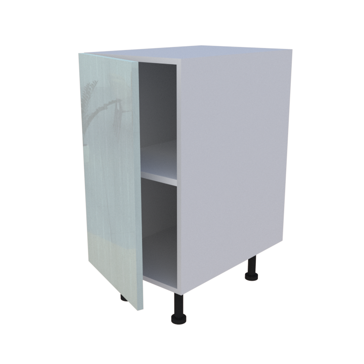 Meuble bas de rangement 1 porte - larg 40cm - Haut. 85cm (pieds inclus)