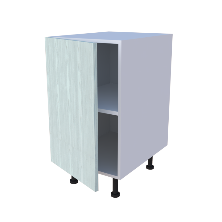 Meuble bas de rangement 1 porte - larg. 45cm - Haut. 85cm (pieds inclus)