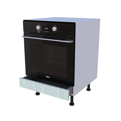 Meuble bas four tiroir - larg. 60cm - Haut. 85cm (pieds inclus)