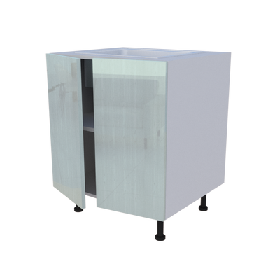 Meuble bas evier 2 portes - larg. 70cm - Haut. 85cm (pieds inclus)