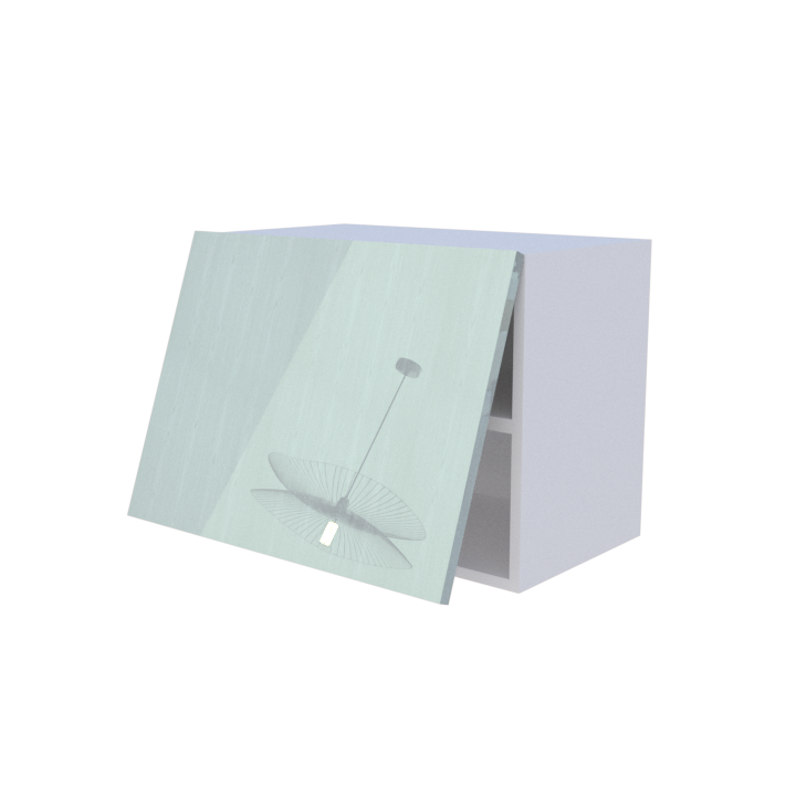 Meuble haut abattant 1 porte - Larg. 60cm - Haut. 45cm