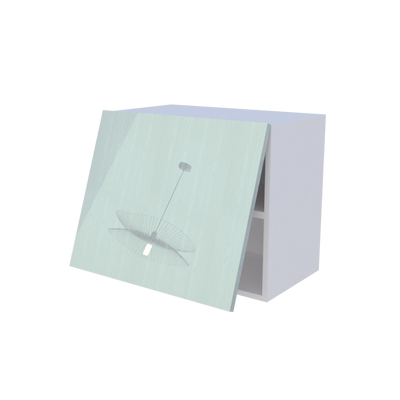 Meuble haut abattant 1 porte - Larg. 60cm - Haut. 50cm