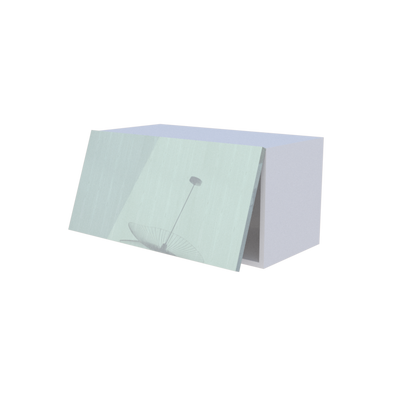 Meuble haut abattant 1 porte - Larg. 70cm - Haut. 35cm