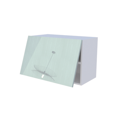 Meuble haut abattant 1 porte - Larg. 70cm - Haut. 45cm