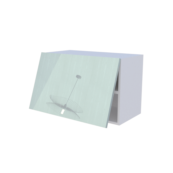 Meuble haut abattant 1 porte - Larg. 70cm - Haut. 45cm