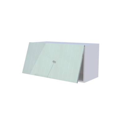 Meuble haut abattant 1 porte - Larg. 80cm - Haut. 40cm