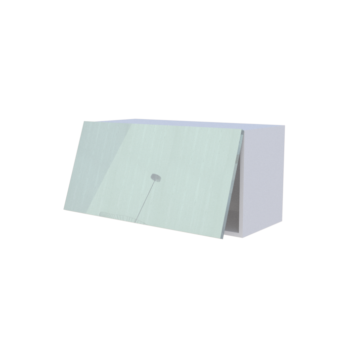 Meuble haut abattant 1 porte - Larg. 80cm - Haut. 40cm