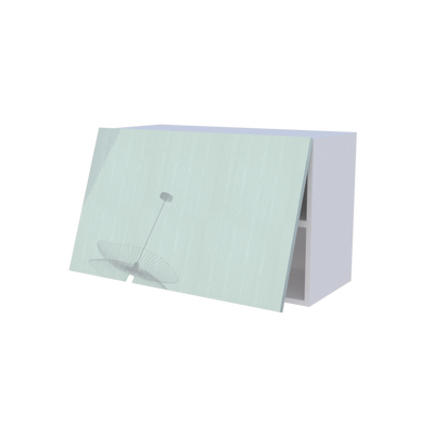 Meuble haut abattant 1 porte - Larg. 80cm - Haut. 50cm