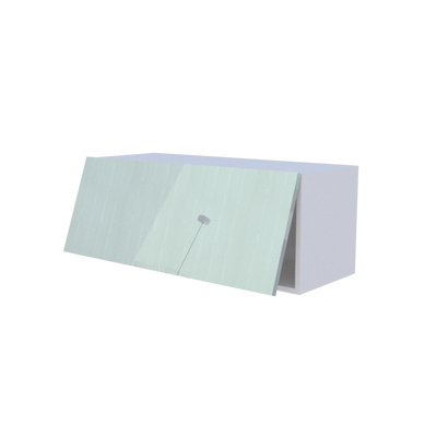 Meuble haut abattant 1 porte - Larg. 90cm - Haut. 35cm