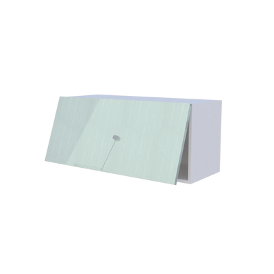 Meuble haut abattant 1 porte - Larg. 90cm - Haut. 40cm