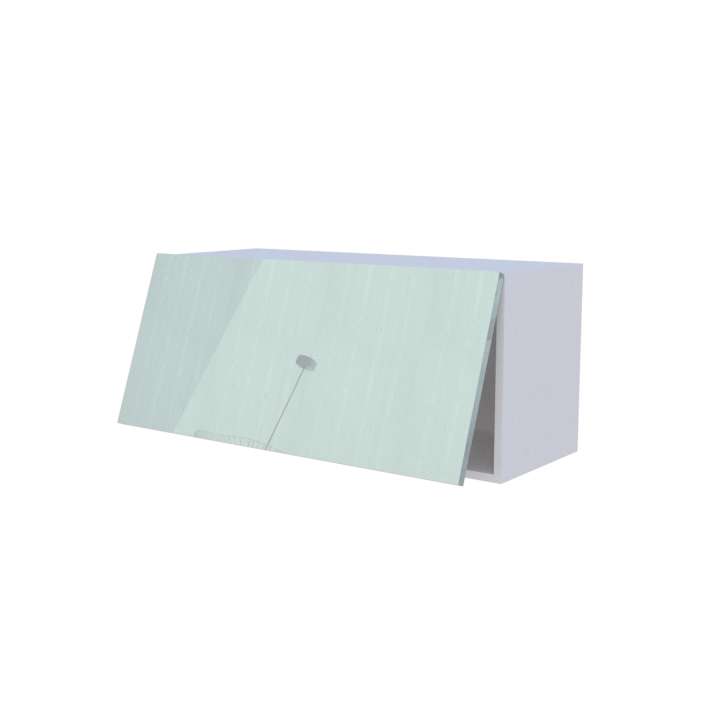 Meuble haut abattant 1 porte - Larg. 90cm - Haut. 40cm