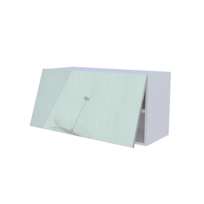 Meuble haut abattant 1 porte - Larg. 90cm - Haut. 45cm