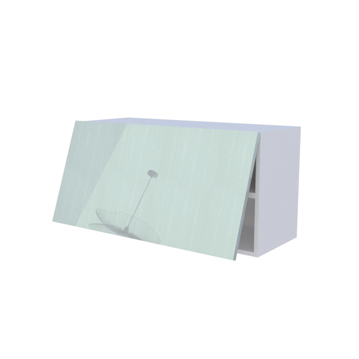 Meuble haut abattant 1 porte - Larg. 90cm - Haut. 45cm