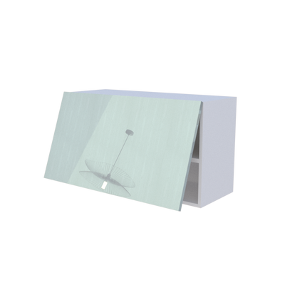 Meuble haut abattant 1 porte - Larg. 90cm - Haut. 50cm