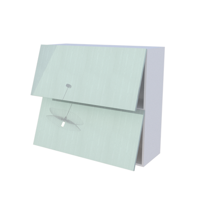 Meuble haut abattant 2 portes - Larg. 100cm - Haut. 90cm